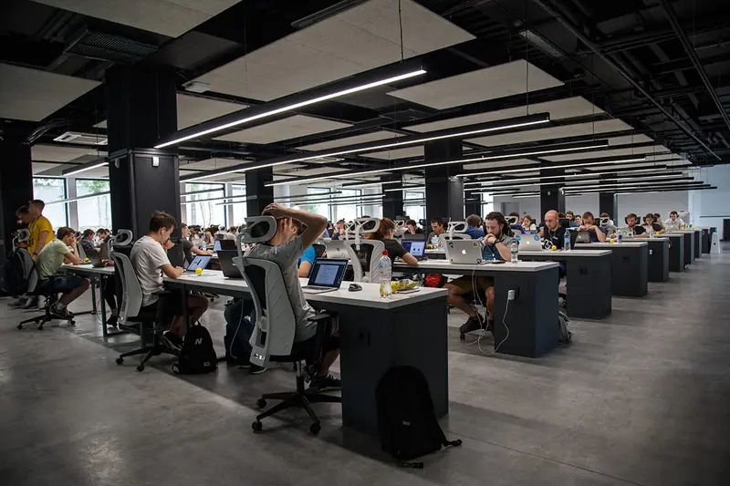 Arbeitsplätze in einem Kundenservice-Center